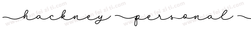 Hackney Personal Use字体转换